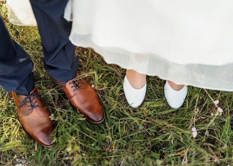 Schuhe von Brautpaar