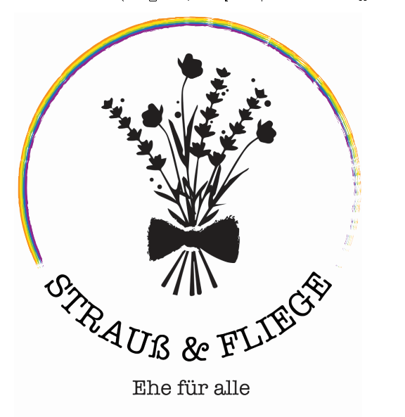 Strauß & Fliege Logo Queer Ehe für alle