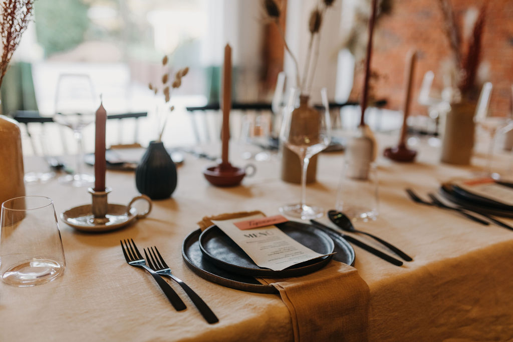Hochzeitsdekoration Boho | Tischdekoration | Strauß & Fliege